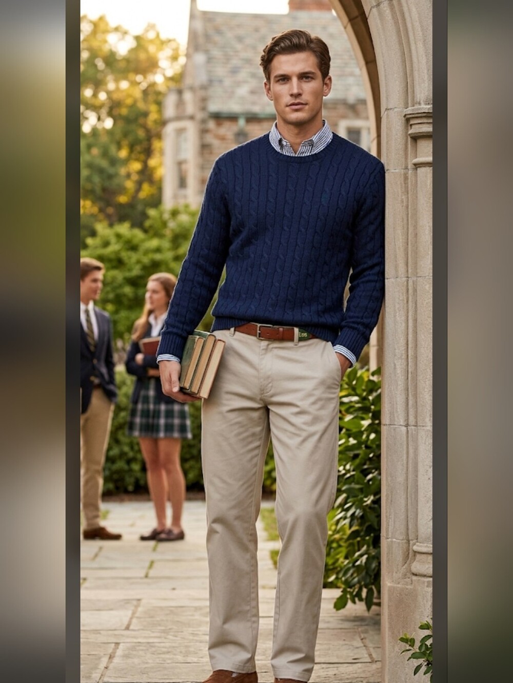 NWT Lee Total Freedom Chino Pants Mens 34x32 Beige Preppy College #5400